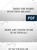 Functions of Art: Personal, Social, Educational & More