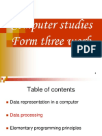 Form 3 Computer NOTES