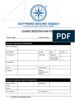 OBS Course Registration Form PDF