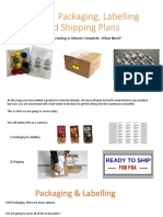 Product Packaging, Labelling and Shipping Plans: What's Next