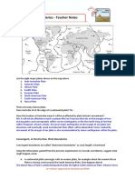 Plate Boundaries - Teacher Notes