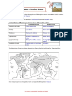 Plate Boundaries - Teachers Notes