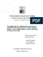 Procedimiento de configuración de QoS para red MPLS-VPN en los accesos, XDSL, Frame-Relay, Acceso MPLS Nativo, Acceso ATM STM1 y Acceso 10-100 MS