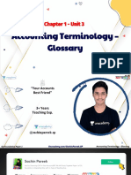 CH1 U3 Accounting Terminology - Glossary