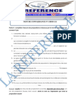 Test de Connaissance 1 de BIOS 111 PDF