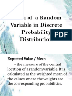 P. Mean and Variance