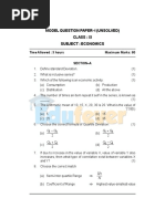 Economics Sample Papers IV