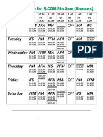 Class Routine PDF