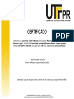 Certificado: Raciocínio Lógico", Promovido Pela Universidade Tecnológica Federal Do Paraná - Campus Apucarana