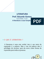 01 - o Que É Literatura e Suas Funções PDF