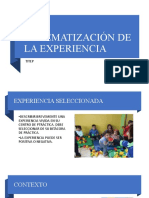 Sistematización de La Experiencia