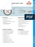 Cat 6a FTP Solid Copper Cable 23 Awg With Gi Wire Armoured