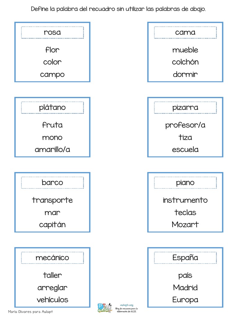Difinición de Palabras PDF | PDF