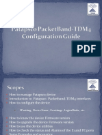 Manage and configure Patapsco Packetband-TDM4 device