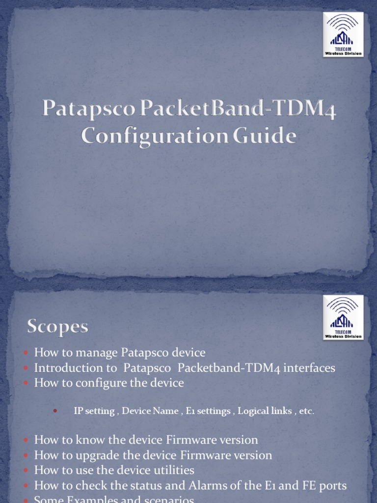 Managing Patapsco Packetband-TDM4 | PDF | Computers
