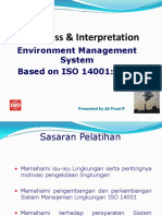 Awareness & Interpretation: Environment Management System Based On ISO 14001:2015