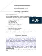 Sentencia Caso Catoral Benavides Vs Perú - Análisis (Ejemplo)