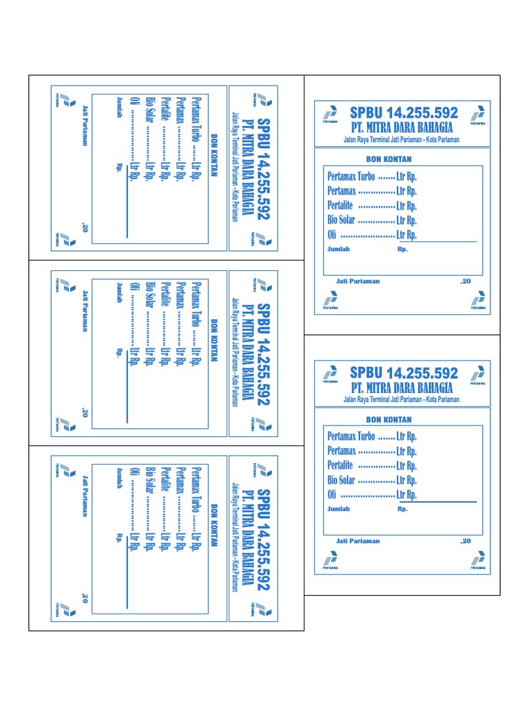 Nota Spbu PDF