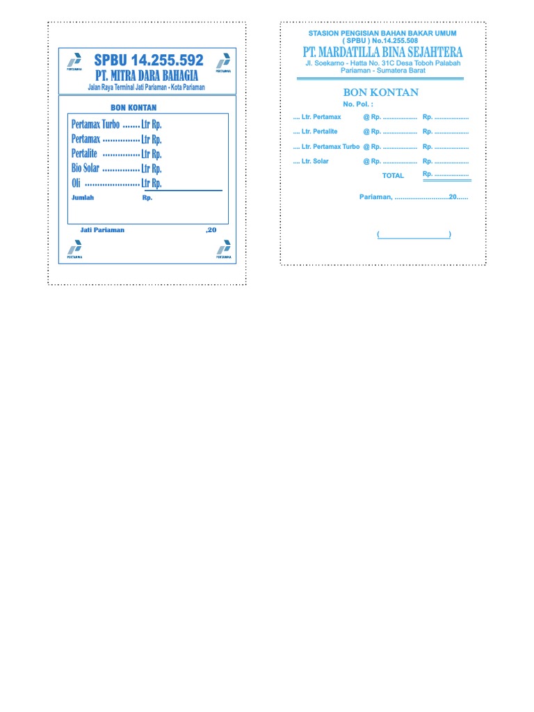 Nota SPBU PDF