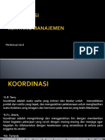 Pertemuan ke 6: Koordinasi dan Rentang Manajemen