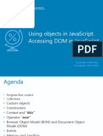 Using Objects in JavaScript. Accessing DOM in JavaScript
