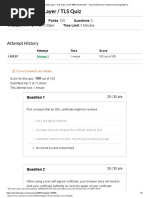 Quiz 9 Secure Sockets Layer TLS PDF