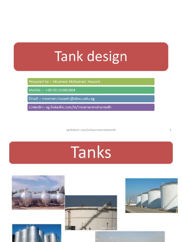 Tank Design PDF | PDF