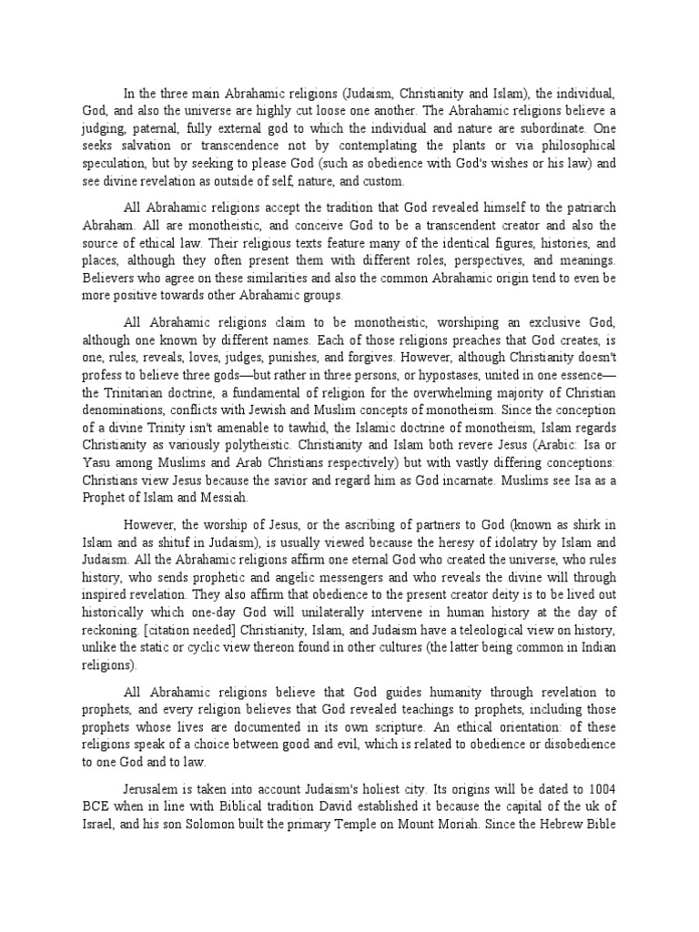 Religion | PDF | Abrahamic Religions | Prophets And Messengers In Islam