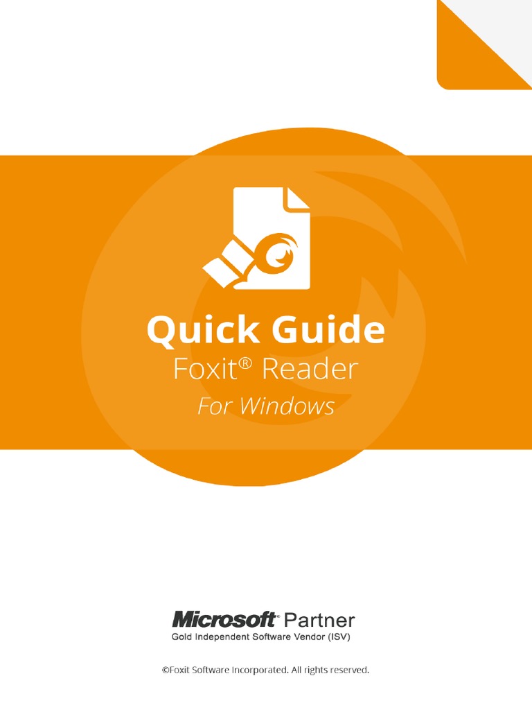 Foxit Reader Quick Guide Overview | PDF | Point And Click | Software