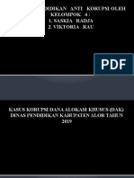 Tugas Pendidikan Anti Korupsi Oleh Kelompok 4