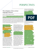 The Ontogeny of The Cortical Language Network