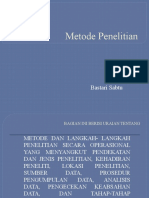 Metode Penelitian dalam