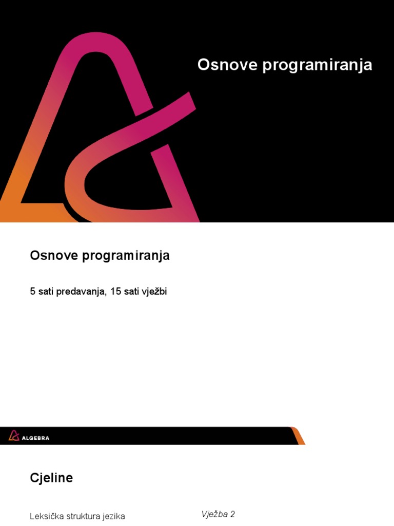 02 Osnove+programiranja | PDF
