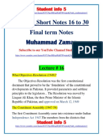 Pak301 - Short Notes 16 To 30 For Final Term 2023 by Student Info 5