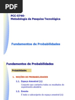 PCC 5746 Fundamentos de Probabilidades