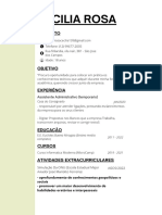Currículo Simples para Vendedor Sem Foto Branco PDF