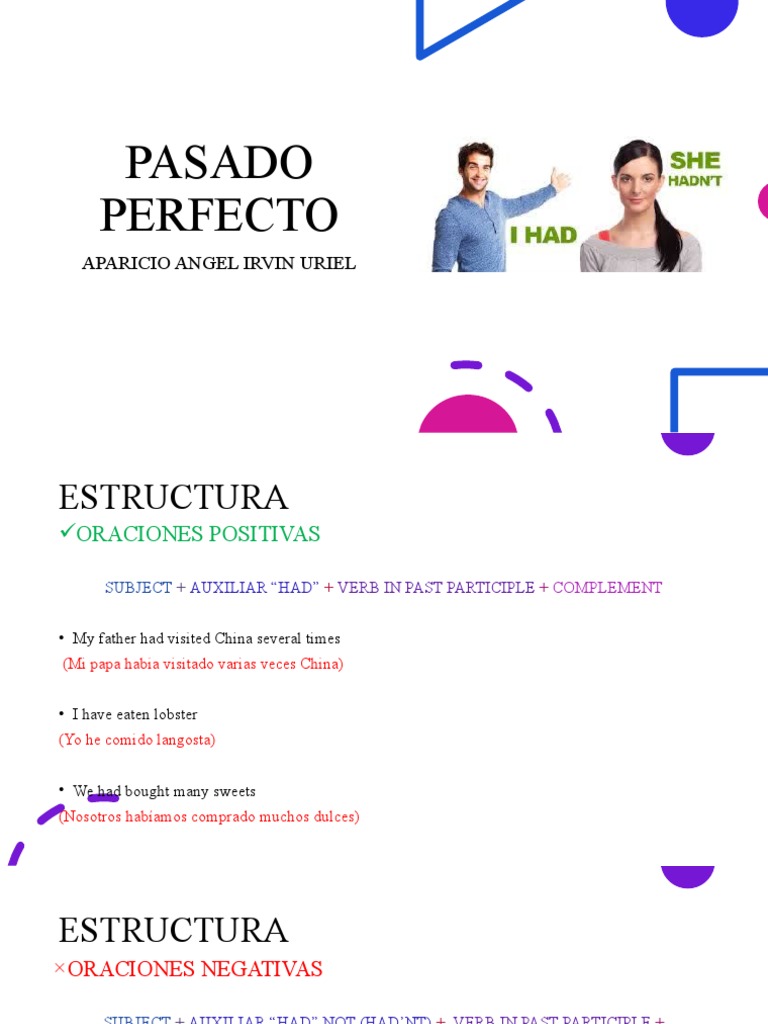 Estructura y uso del pasado perfecto | PDF | Tipología Lingüística ...