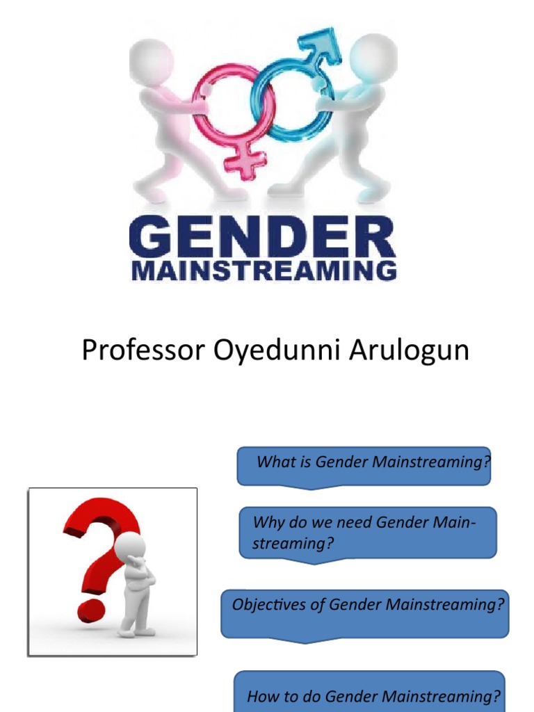 Gender Mainstreaming Pdf Gender Mainstreaming Gender