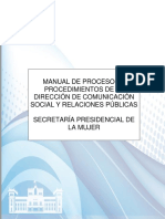 MANUAL DE PROCESOS Y PROCEDIMIENTOS COMUNICACION Presidencia Pág. 8
