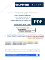 Certificado Sil: Numero Interno de VALPRES: 21026