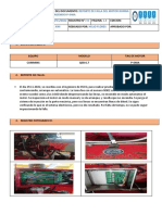 NOMBRE DEL DOCUMENTO REPORTE DE FALLA DE LA BOMBA CONTRAINCENDIO P-640A