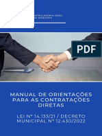 PMN - CGM | Manual de orientações para contratações diretas