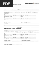 Comunicado Nº 144 Formulario Renuncias Prov. y Sup