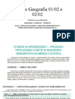 Aula de Geografia sobre conceitos demográficos e transição populacional