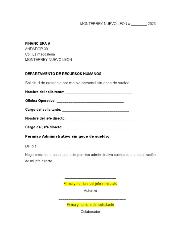 permiso-sin-goce-de-sueldo-pdf