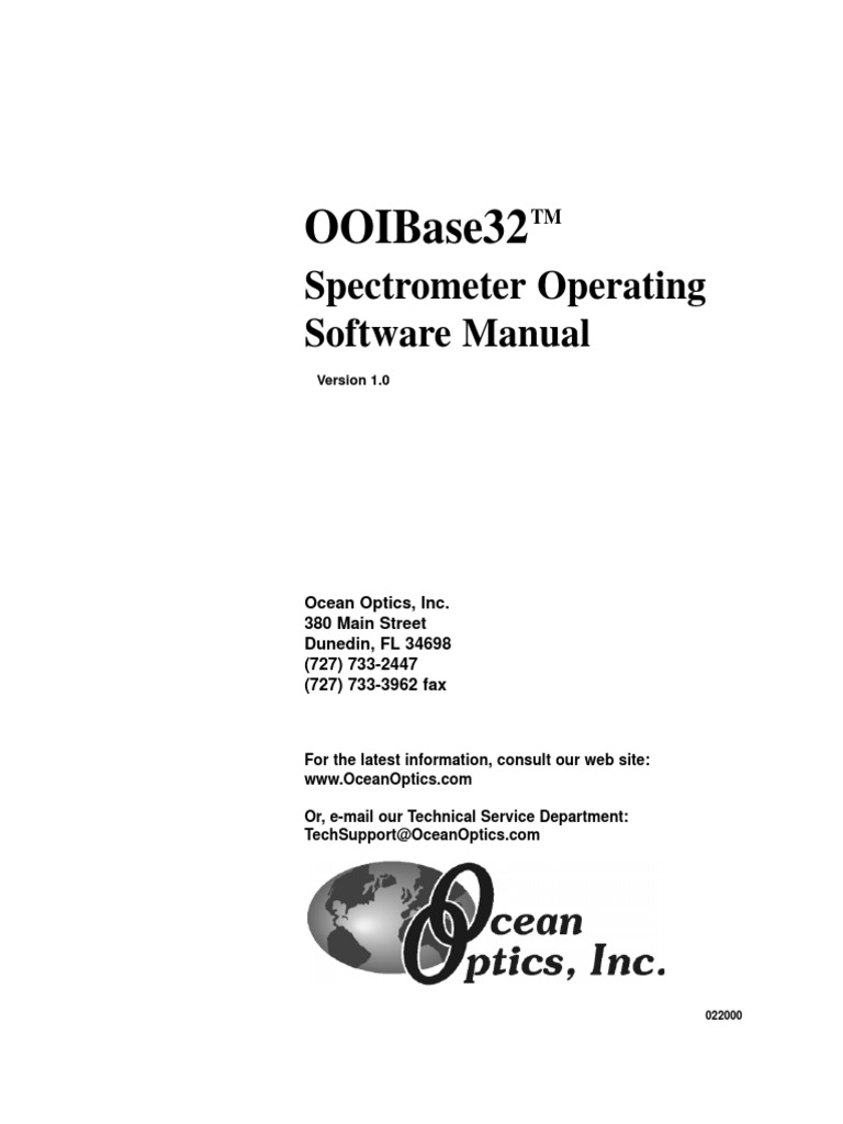 OOIBase32 Software Operating Manual | PDF | Spectral Density | Icon ...