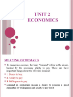 Unit - 2 Economics