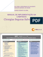 Implementação Checklist Segurança Cirúrgica