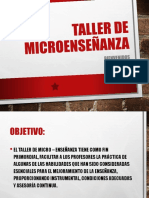 Taller de Microenseñanza PDF