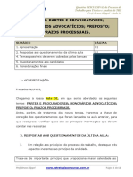 Partes, procuradores e prazos processuais no processo do trabalho